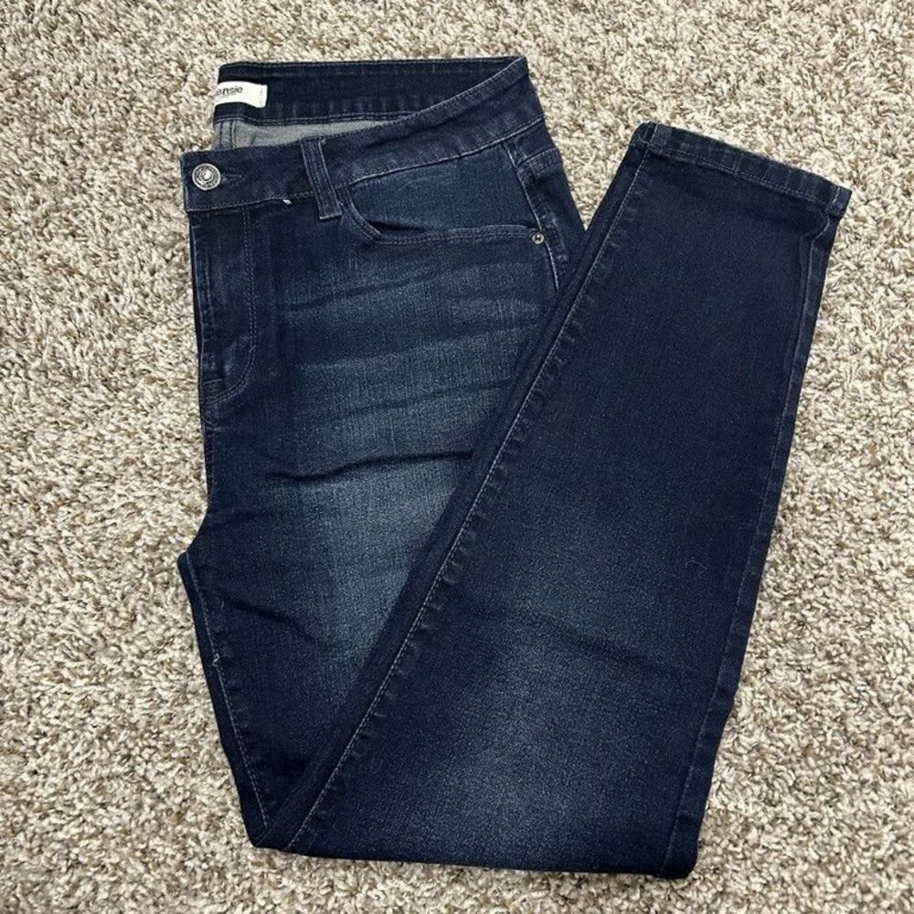 Kensie Jeans Womens Size 10/30 Dark Wash Blue Stretch Straight Leg Denim Spandex